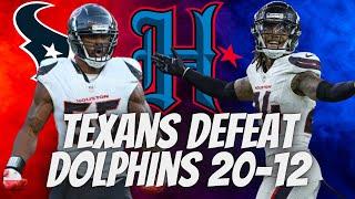 Houston Texans Defense CRUSHES MIAMI! TUA 3 Interceptions!