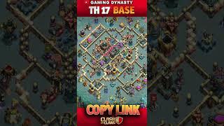 TOWN HALL17 UPDATED  BASE LINK 6 #shorts #clashofclans #shortsfeeds #shortvideo #short #supercell