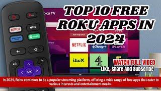 Top 10 FREE Roku Apps in 2024 | FREE Roku Apps | YMA PRO TECH