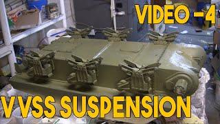 1/6th scale M4A3E2 Jumbo Sherman tank project Video #5 (final drives and  / VVSS Suspension)