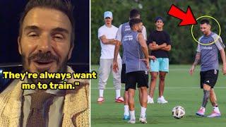 David Beckham reveals curious request from Lionel Messi during training sessions