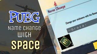 How To Add Spaces In Pubg Name || Changing PUBG Name With Space || EASY TIPS 2020