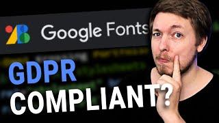 GOOGLE FONTS GDPR COMPLIANCY | 2023 | Learn HTML and CSS Full Course for Beginners