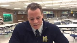 Lapeer wrestler Dan Perry signs with Michigan