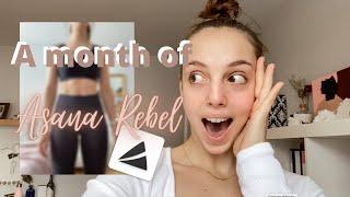 I TRIED ASANA REBEL FOR A MONTH | yoga workout, body transformation, is it worth the hype?