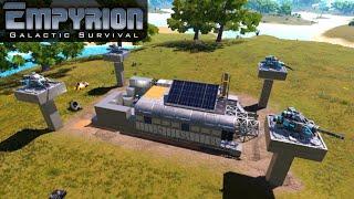 4 Turret Attack Base Defense | Empyrion Galactic Survival | Space Survival Alpha 10 Gameplay | E05
