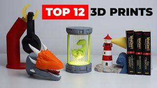 12 COOL 3D Prints YOU MUST SEE | BEST 3D Printing Ideas