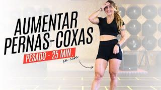 Treino Pesado para Aumentar Coxas / Quadríceps em casa