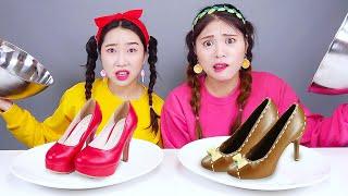 Chocolate VS Real Food Challenge DONA Mukbang