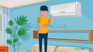 AC Repair Service Video | 2D Cartoon Animation | Contractors