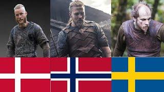 Differences between Norwegian, Swedish and Danish Vikings