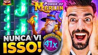 MAX WIN? NUNCA VI ISSO ACONTECER O POWER OF MERLIN MEGAWAYS! *power merlin megaways*