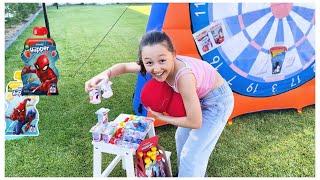 öykü and her daddy discover Danone milky snacks