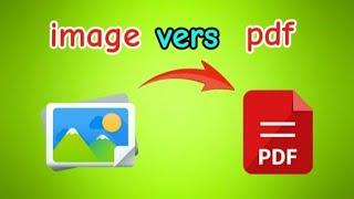 comment convertir des images en pdf sur android ( PNG, GPEG, GPG, BMP, ... )