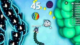 OMG LORD KRAMPUS SNAKE GETS FABULOUS SCORE BALL POINT  EPIC SNAKEIO GAMEPLAY #snakeio #games