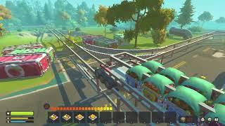 Scrap Mechanic - Packing station loader stress test, Train adjusted for Maximum Speed. See notes*