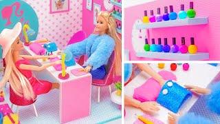 Ein Nagelstudio für Barbie basteln!  Bastelanleitung & Mini-Bastelarbeiten