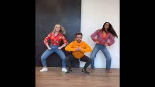 derek hough, Hayley erbert and kella Erdmann dance tiktok