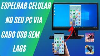 Como ESPELHAR A TELA DE QUALQUER CELULAR ANDROID no PC sem Programas (1000% Fácil)