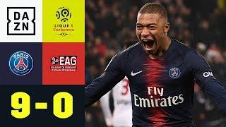 Kylian Mbappe & Co. mit gnadenlosem Rachefeldzug: PSG - Guingamp 9:0 | Ligue 1 | DAZN Highlights