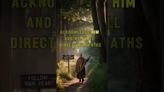 Let God Lead Your Path | Proverbs 3:5–6  #bible #motivation