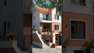 Cozy Brick House with Stylish Entrance | Perfect Family Home Design #home #design #trending #shorts