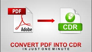 How to Convert PDF File into Corel Draw | PDF to CDR | Graphics Inn | Urdu/Hindi