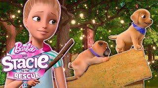 La course d'obstacles du chiot de Barbie ! | Barbie et Stacie : le grand sauvetage !