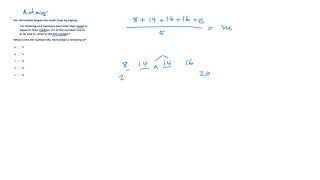 ACT.org Math Set 5, Question 1