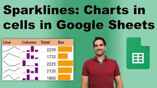 Sparklines: In cells charts in Google Sheets