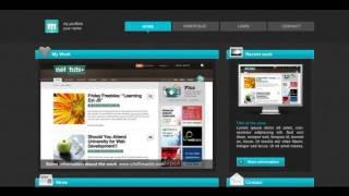 Preview Cyan portfolio Creative PSDTemplates