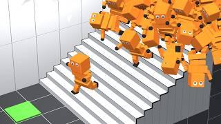 AI Learns to Use Stairs (deep reinforcement learning)