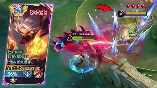 WTF DAMAGE!!HAYABUSA BUILD BEST 1HIT WINSTRAK -Mobile Legends