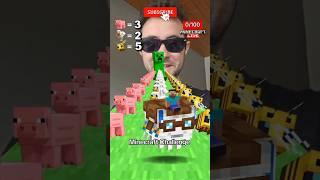 Minecraft Movie Precise IQ Mob Game Challenge Level Max #shorts #minecraft #shortvideo