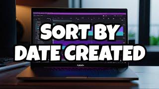 How to Sort Footage By Date Created In Adobe Premiere Pro 2024