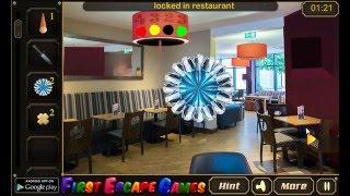 Locked In Restaurant Escape Games Walk Through - FirstEscapeGames