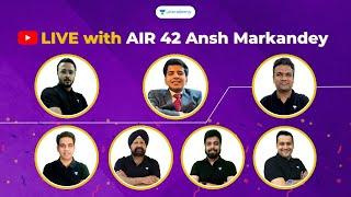 Exclusive Interview with Ansh Markandey AIR 42| CA Intermediate Nov'22 Results|