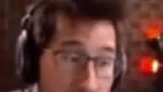 Markiplier screams after waffle falls down.