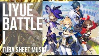 Tuba Sheet Music: How to play Liyue Battle I (Genshin Impact) by Yu Peng Chen