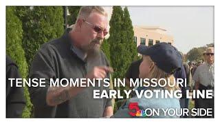 Argument in early voting line in Missouri over abortion rights amendment