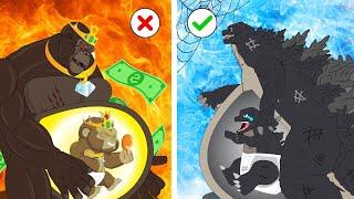 Rich Pregnant vs Broke Pregnant - POOR BABY GODZILLA LIFE | So Sad Story But Happy Ending Animation