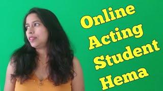 #actorsvlog #rajatroy Online Acting student Hema ,Rajat Roy Online Acting  +91-8981812014