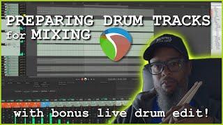 Preparing Drum Tracks for Mixing in REAPER - with Bonus Live Drum Edit!