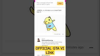 official gta vi link , goto Rockstars gta vi on Google