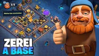 ZEREI A BASE DO CONSTRUTOR E GANHEI MAIS DE 3000 GEMAS COM CONQUISTAS NO CLASH OF CLANS!