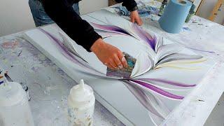 I Love this MIRRORED FLOW -  Abstract Acrylic Painting