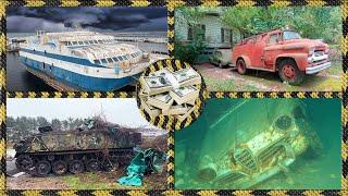 10 UNEXPECTED FINDS/FLOODED MINE/ABANDONED CRUISE SHIP/ARMORED CARRIER/TANK UNDERWATER