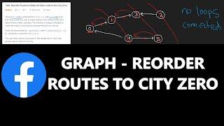 Leetcode 1466 - REORDER ROUTES TO MAKE ALL PATHS LEAD TO THE CITY ZERO