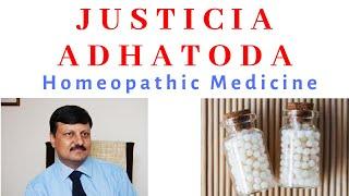 JUSTICIA ADHATODA | Homeopathic Medicine | Dr. Ketan Shah | Hindi