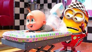 Baby Gru + Minions: Despicable Me 4 CUTEST Scenes   4K